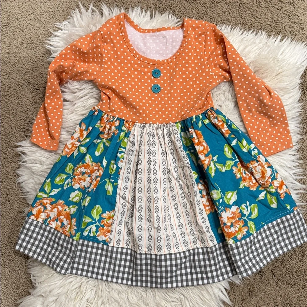 Eleanor Rose‎ Rhonda Long Sleeve Boho Dress Girls size 3/4